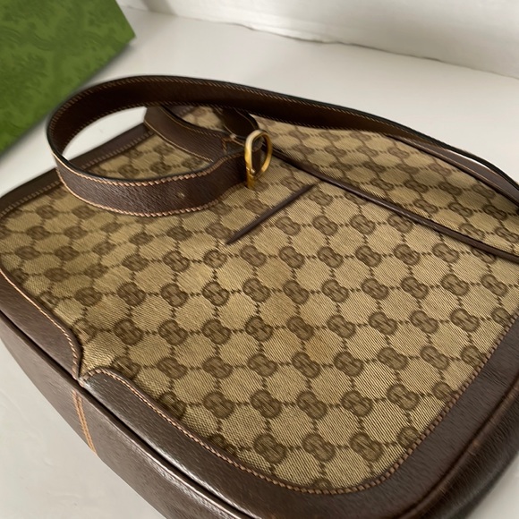 Authentic Gucci GG Canvas Leather Crossbody/Shoulder Bag . - Picture 11 of 17